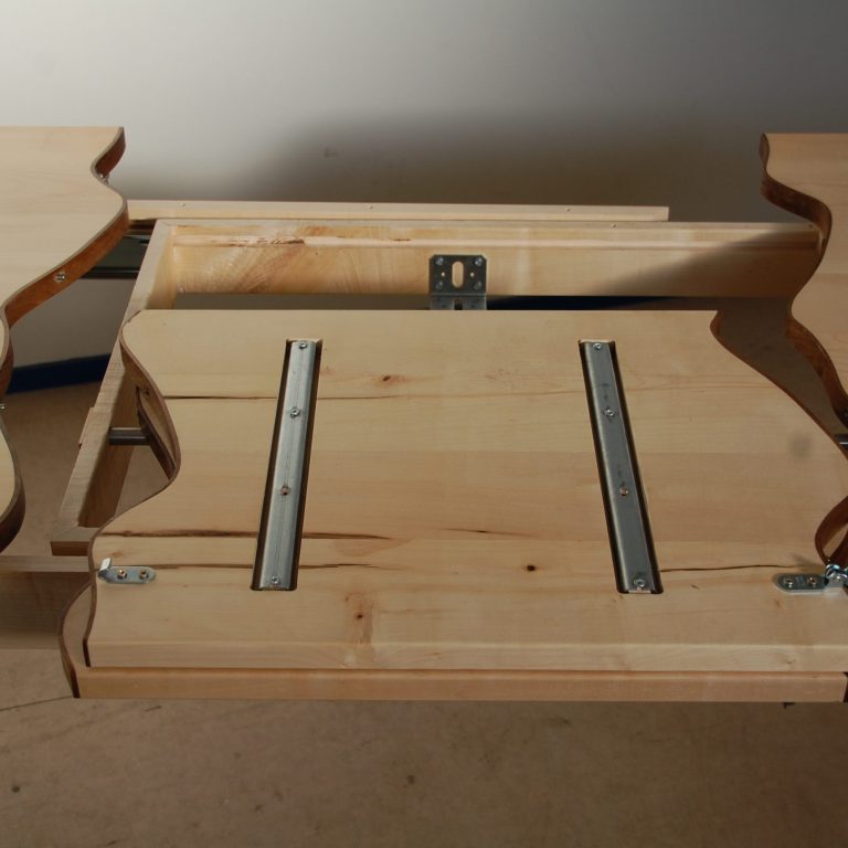 Uitschuiftafel esdoorn Ruimtewezen